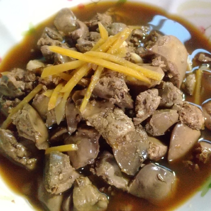 我が家の定番!生姜の効いた鶏肝煮